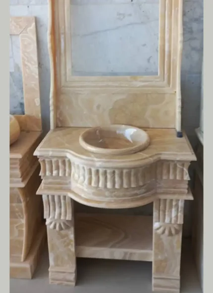 روشویی سنگی مرمر و مرمریت